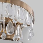 Настенный светильник с хрусталем 60165/2 латунь — изображение 3