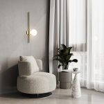 Настенный светильник с матовым плафоном 503052 латунь — изображение 2