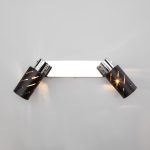 Настенный светильник с поворотными плафонами 20090/2 черный/хром — изображение 3