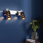 Настенный светильник с поворотными плафонами 20090/2 черный/хром — изображение 5