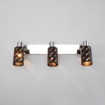 Настенный светильник с поворотными плафонами 20090/3 черный/хром — изображение 3