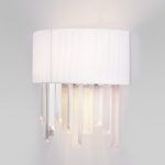 Бра с абажуром 10122/2 хром