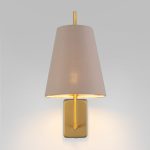 Настенный светильник с тканевым абажуром 60173/1 латунь — изображение 2