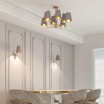 Настенный светильник с тканевым абажуром 60173/1 латунь — изображение 4