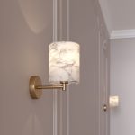 Настенный светильник с тканевым абажуром 60174/1 латунь — изображение 4