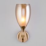 Настенный светильник со стеклянным плафоном 50285/1 золото — изображение 2