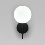 Настенный светильник со стеклянным плафоном 60147/1 черный — изображение 2