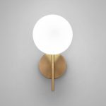 Настенный светильник со стеклянным плафоном 60147/1 латунь — изображение 2