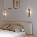 Настенный светильник со стеклянным плафоном 60170/2 золото — изображение 3