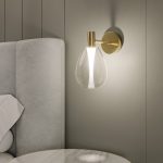 Настенный светильник со стеклянным плафоном 60175/1 латунь — изображение 2