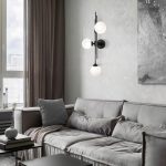 Настенный светильник со стеклянными плафонами 50383/3 черный — изображение 2