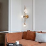 Настенный светильник со стеклянными плафонами 50383/3 латунь — изображение 2