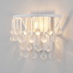 Настенный светильник  со стеклянными подвесками 476/1