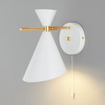 Настенный светильник с металлическим абажуром 70114/1 белый — изображение 2