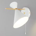 Настенный светильник с металлическим абажуром 70114/1 белый — изображение 4