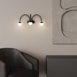 Настенный светодиодный светильник Ragno 90031/3 черный — изображение 4