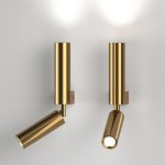 Настенный светодиодный светильник с поворотным механизмом 40020/1 LED латунь — изображение 3