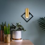 Настенный светодиодный светильник 20091/1 LED черный/ золото — изображение 2