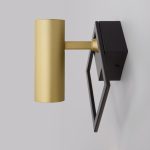Настенный светодиодный светильник 20091/1 LED черный/ золото — изображение 3