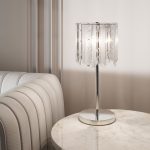 Настольный светильник с хрусталем 108011 хром — изображение 3