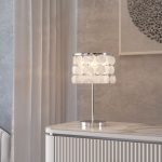 Настольный светильник с перламутром 208101 хром — изображение 4