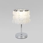 Настольный светильник с перламутром 208101 хром