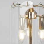 Настольный светильник со стеклянным плафоном 01170/3 золото — изображение 3