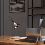 Настольный светильник со стеклянным плафоном 01186/1 черный — изображение 4