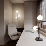 Настольный светильник со стеклянными плафонами 01383/2 черный — изображение 3