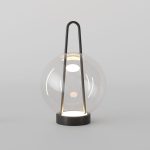 Настольный светодиодный светильник со стеклянным плафоном 80507/1 черный