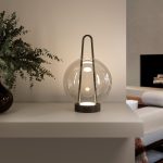 Настольный светодиодный светильник со стеклянным плафоном 80507/1 черный — изображение 2