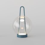 Настольный светодиодный светильник со стеклянным плафоном 80507/1 синий