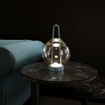 Настольный светодиодный светильник со стеклянным плафоном 80507/1 синий — изображение 2