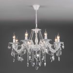 Подвесная люстра с хрусталем 10108/8 белый/прозрачный хрусталь Strotskis — изображение 2