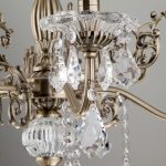 Люстра с хрусталем в классическом стиле 3281/5 античная бронза / прозрачный хрусталь — изображение 2