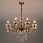 Подвесная люстра с хрусталем 3281/8 античная бронза / прозрачный хрусталь — изображение 4