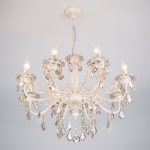 Люстра с тонированным хрусталем 3281/8 белый с золотом / тонированный хрусталь — изображение 2