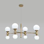 Подвесная люстра с плафонами 30182/8 золото