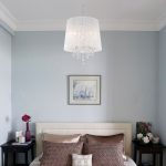 Люстра подвесная с абажуром и хрусталем 2045/5 хром/белый — изображение 4