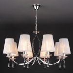 Подвесная люстра с абажурами 60079/8 хром — изображение 3