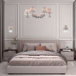 Подвесная люстра с абажурами 60136/6 хром/серый — изображение 2