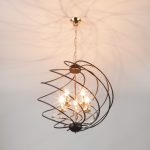 Подвесная люстра в стиле лофт 60105/5 черный — изображение 4