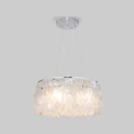 Подвесной светильник с перламутром 60005/4 хром