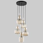 Подвесной светильник со стеклянными плафонами 11043 Sophia Cognac