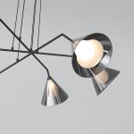 Подвесной светильник со стеклянными плафонами 70161/6 черный — изображение 2