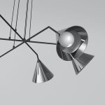 Подвесной светильник со стеклянными плафонами 70161/6 черный — изображение 3