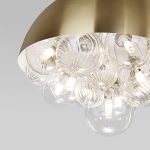 Подвесной светильник со стеклянными плафонами 30177 латунь — изображение 3