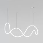 Подвесной светодиодный светильник CCT с пультом управления 90288/1 белый