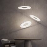 Подвесной светодиодный светильник с абажуром из ткани 101001 LED белый — изображение 5