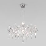 Подвесной светодиодный светильник с фигурным хрусталем 443/1